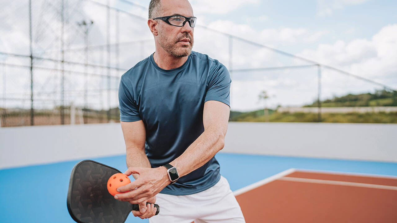 Pickleball playing