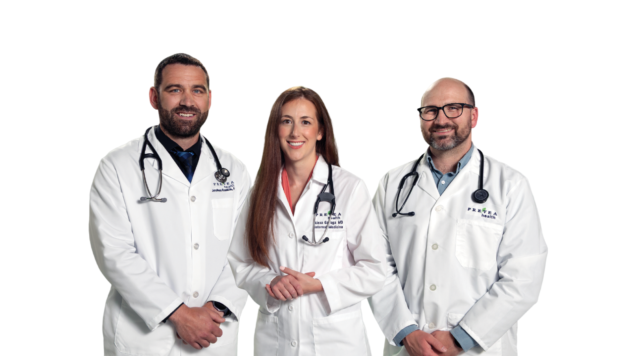 Group of three Prevea doctors