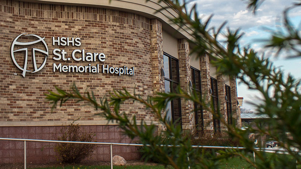 HSHS St. Claire Memorial Hospital building exterior