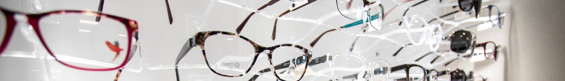 Eye glasses on display