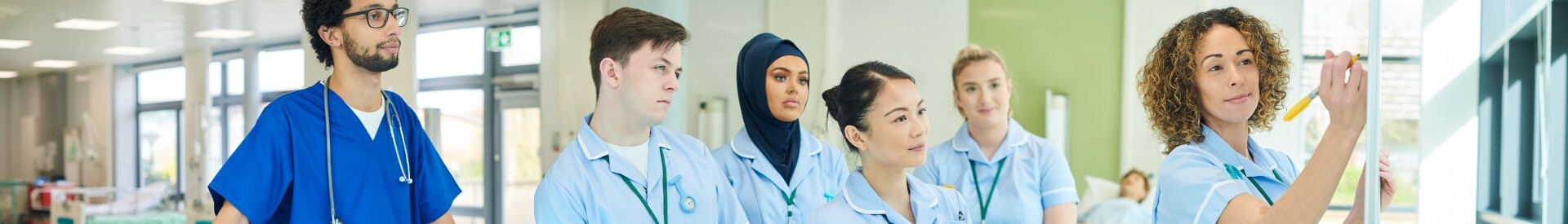 Clinical Staff Member Educating Colleagues